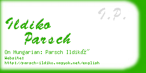 ildiko parsch business card